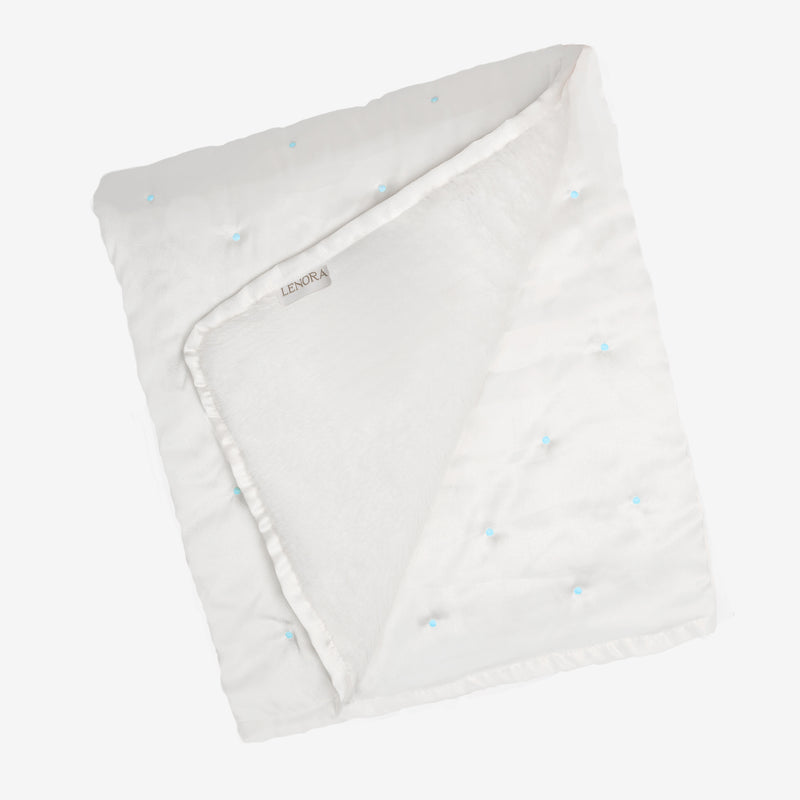 BABY SATIN FUR BLANKET - Lenora