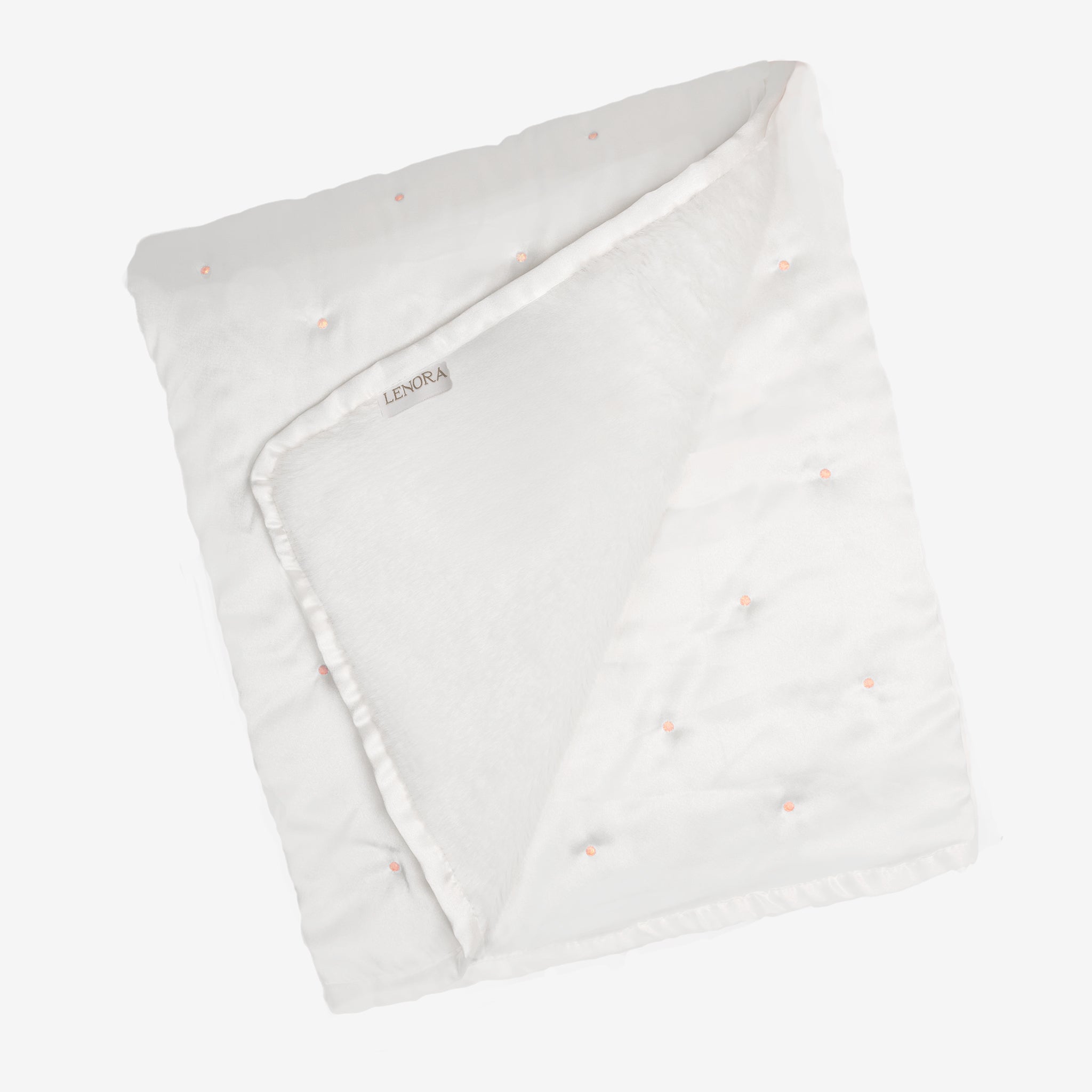 BABY SATIN FUR BLANKET - Lenora