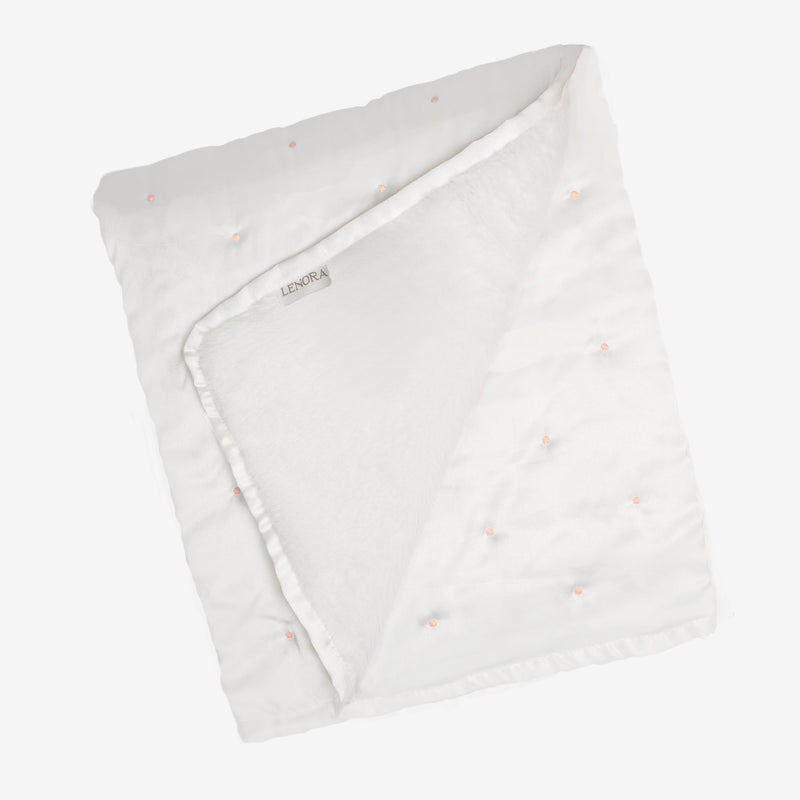BABY SATIN FUR BLANKET - Lenora