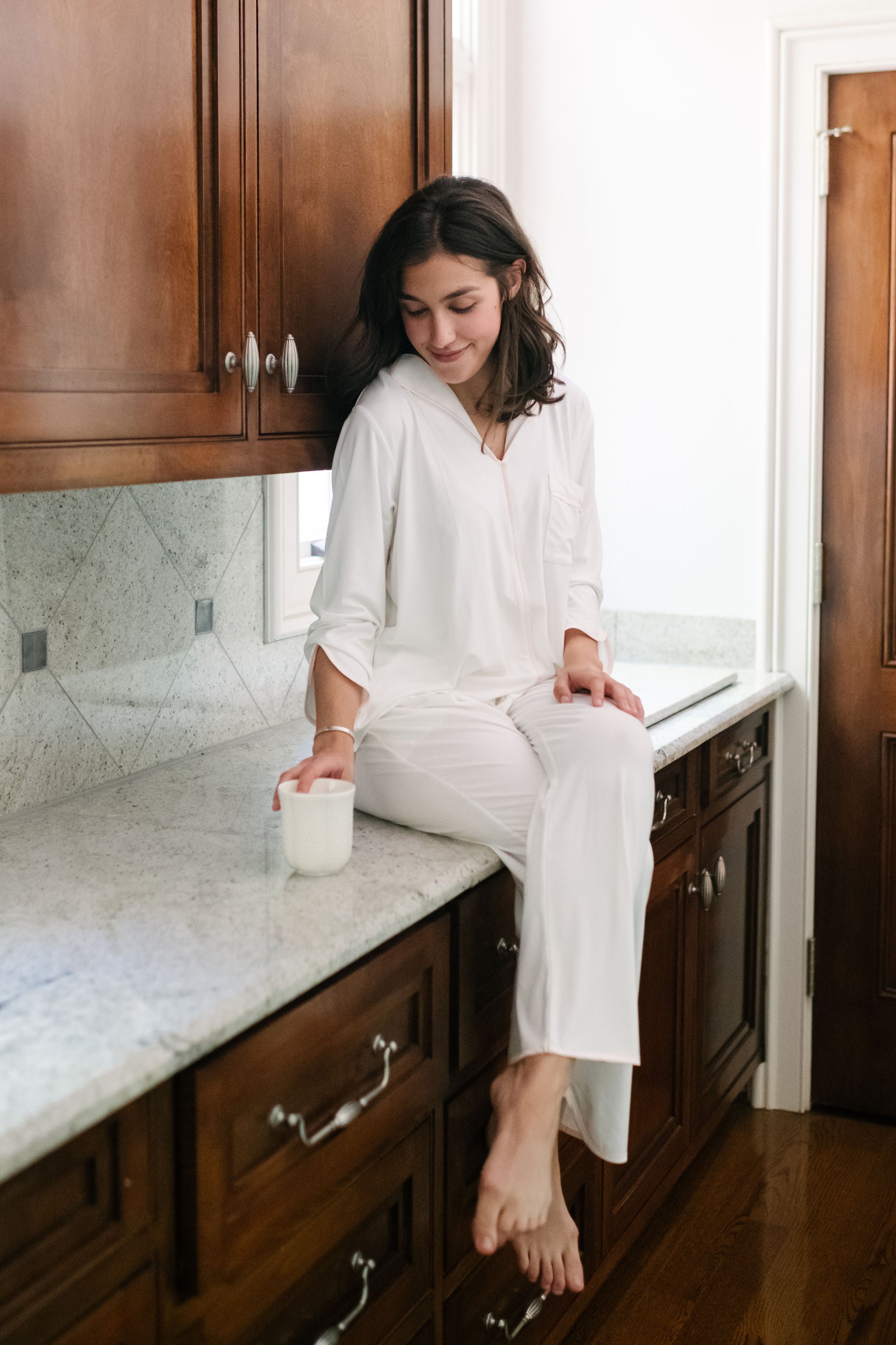 BIRDIE MODAL KNIT PAJAMAS - Lenora