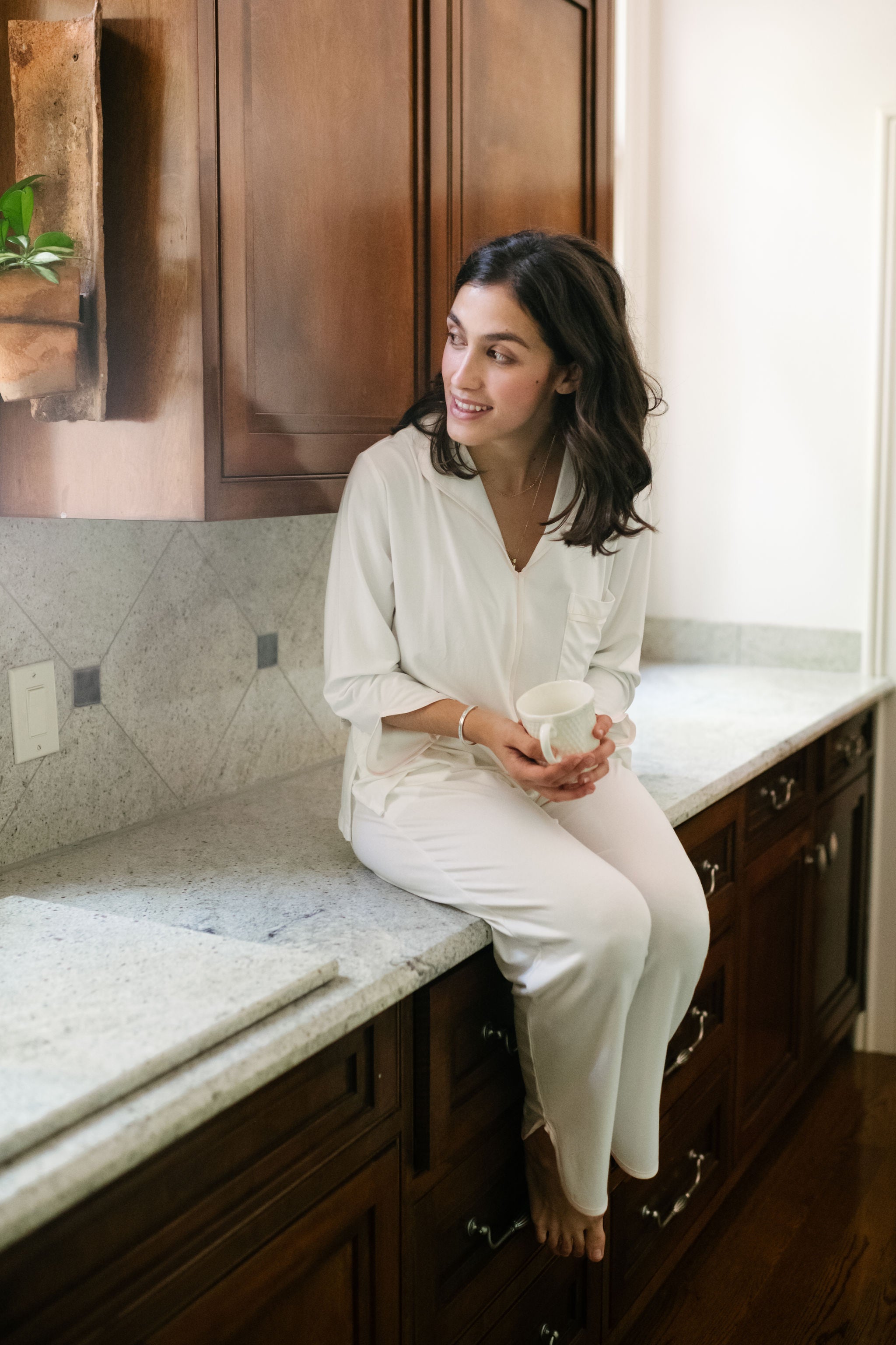 BIRDIE MODAL KNIT PAJAMAS - Lenora