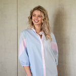 CHARLOTTE COLORBLOCK COTTON PAJAMAS - Lenora