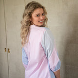 CHARLOTTE COLORBLOCK COTTON PAJAMAS - Lenora