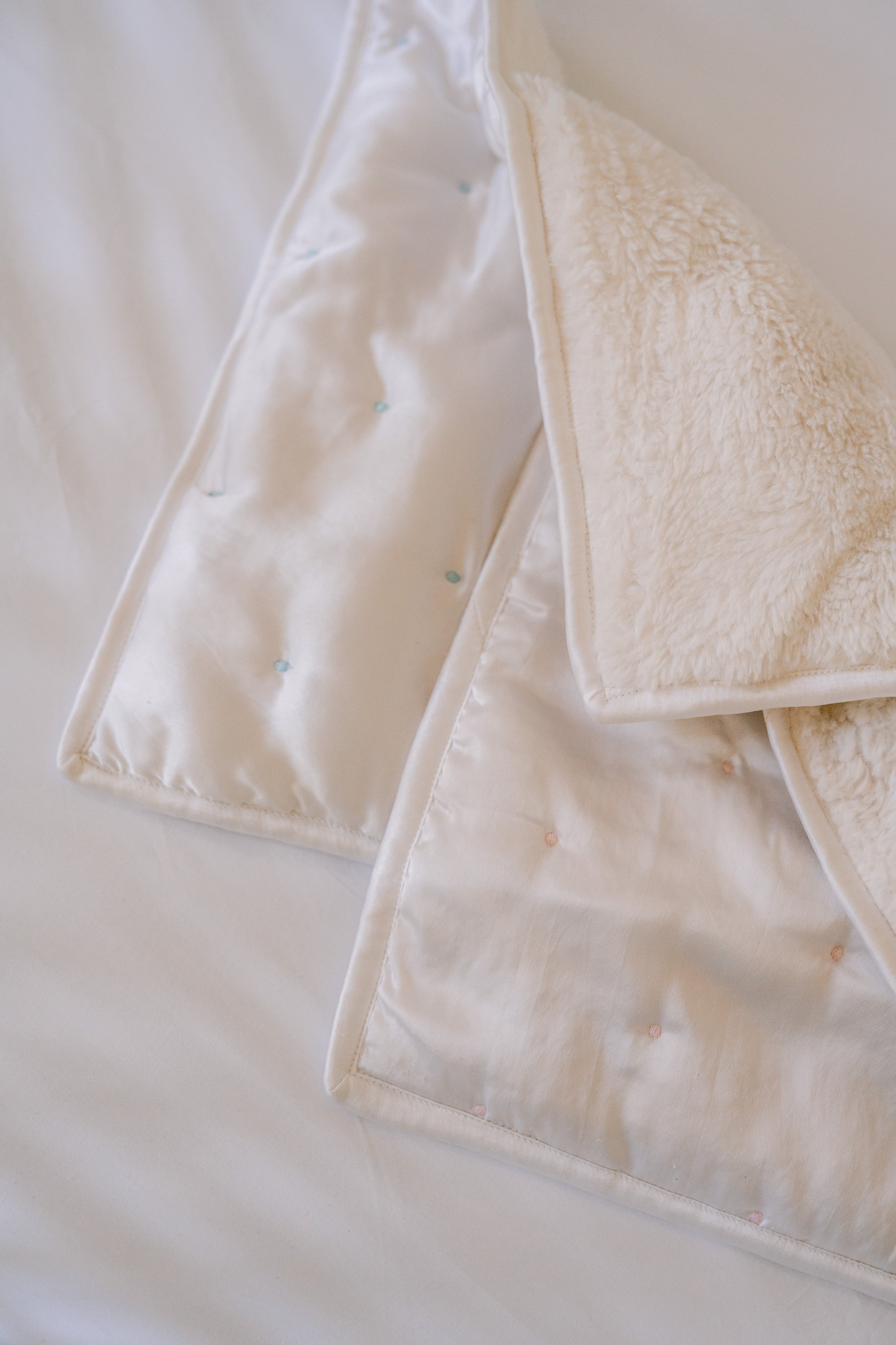 Teddy Bear Sack & Satin Fur Lovie Bundle - Lenora