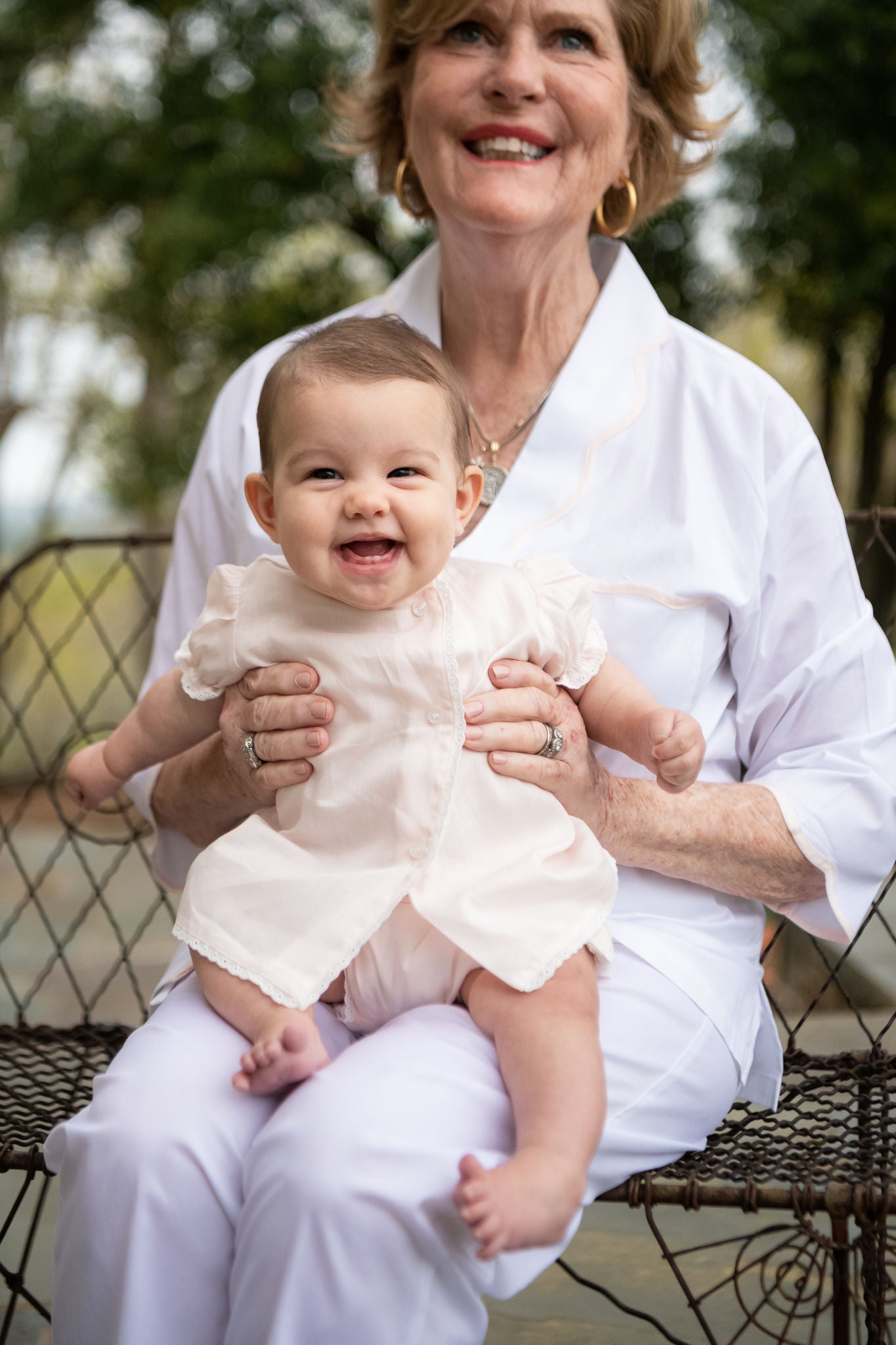 BABY EYELET COTTON DIAPER SET - Lenora