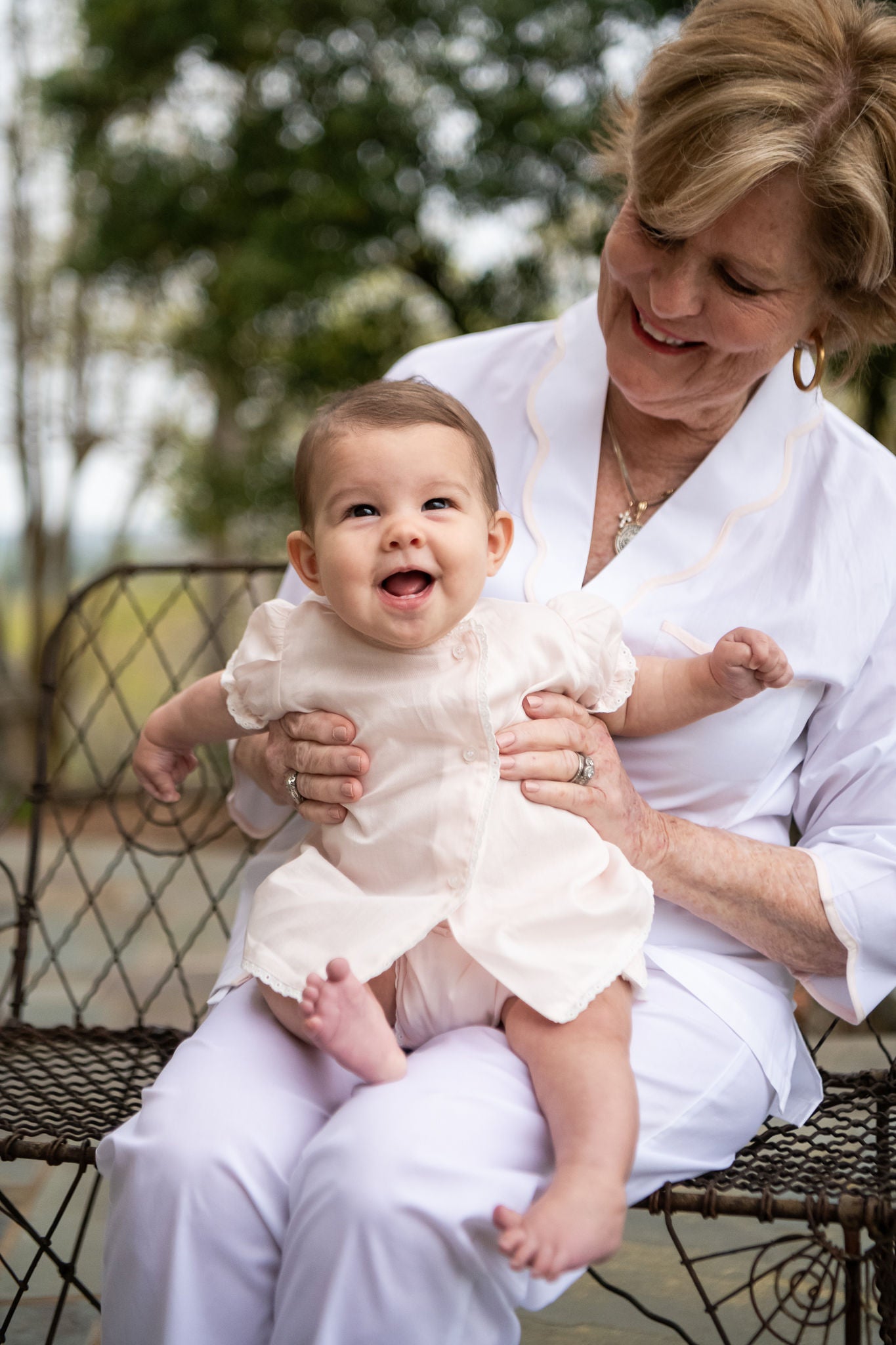 BABY EYELET COTTON DIAPER SET - Lenora