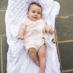 BABY EYELET COTTON DIAPER SET - Lenora