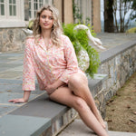 CLASSIC COTTON SHORT PAJAMAS IN PINK LIBERTY - Lenora