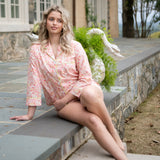 CLASSIC COTTON SHORT PAJAMAS IN PINK LIBERTY - Lenora