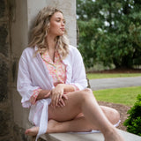 CLASSIC COTTON SHORT PAJAMAS IN PINK LIBERTY - Lenora