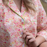 CLASSIC COTTON SHORT PAJAMAS IN PINK LIBERTY - Lenora