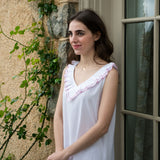 LULIE COTTON RUFFLE NIGHTGOWN - Lenora