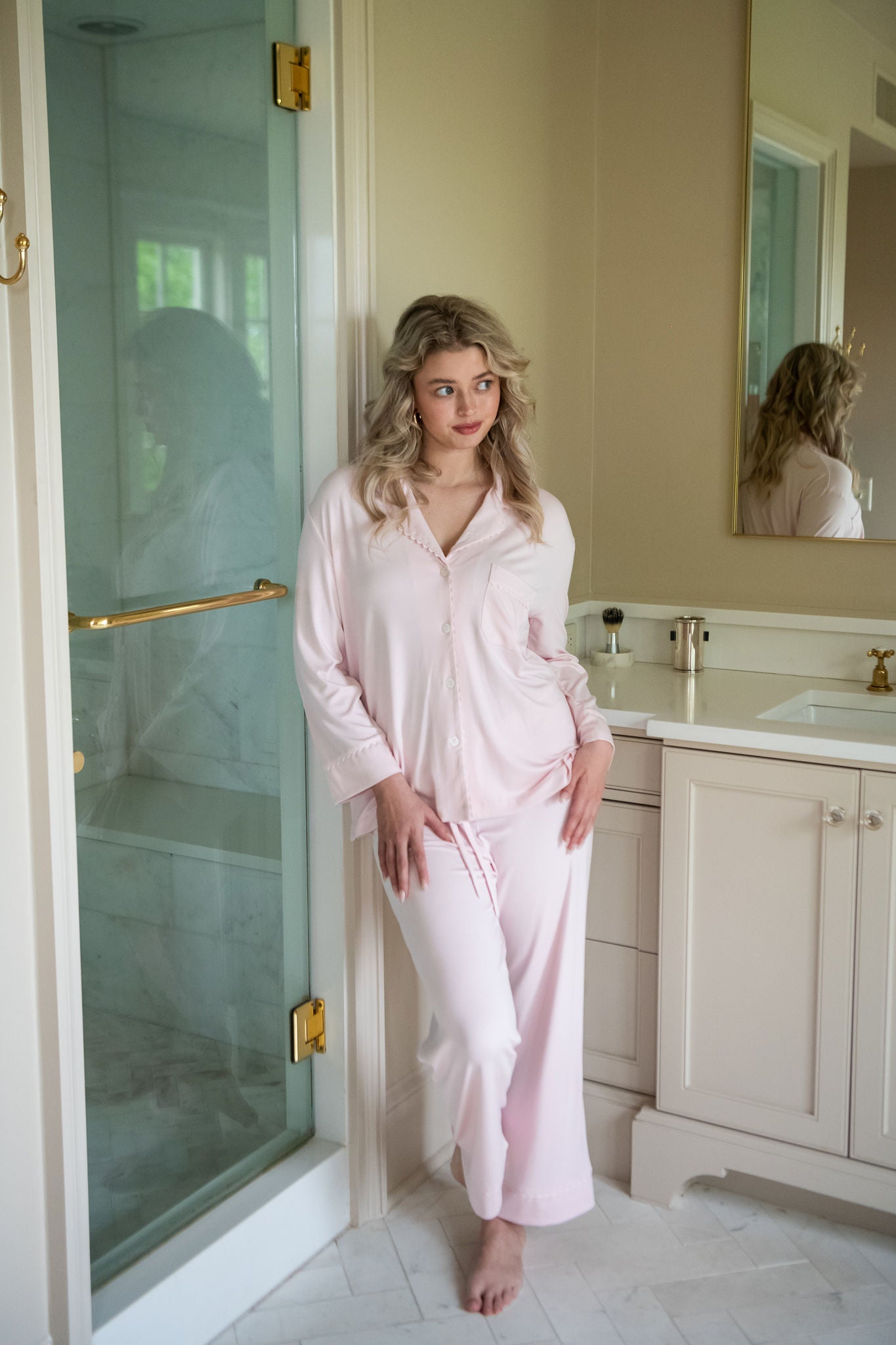 WYNNE MODAL KNIT PAJAMAS - Lenora