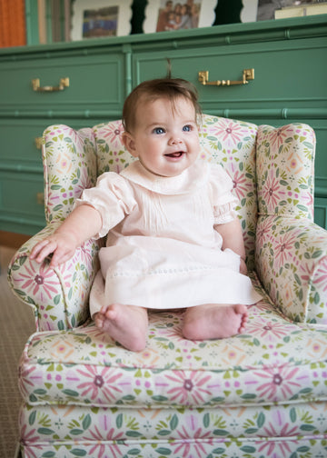 Lenora Baby Eyelet Cotton Daygown, Blue