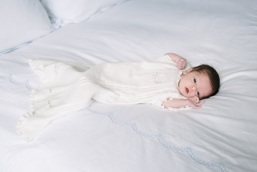 BABY SPENCER LINEN DAYGOWN