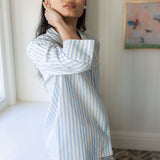 CLASSIC COTTON STRIPED CAPRI PAJAMAS - Lenora