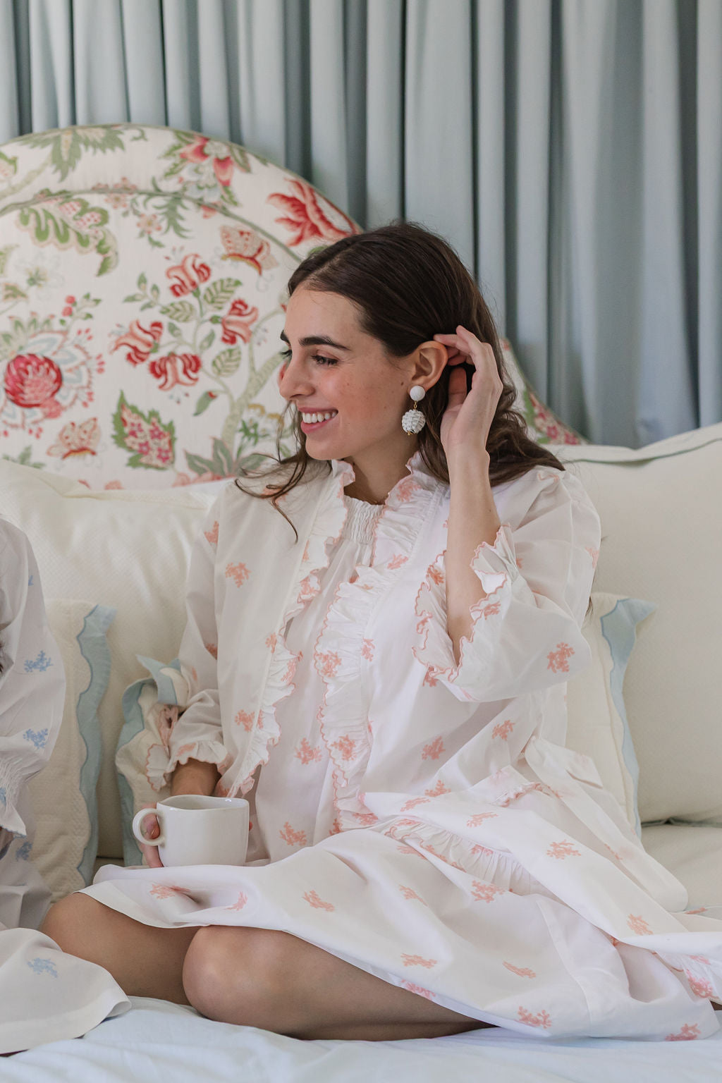 NANCY COTTON EMBROIDERED NIGHTGOWN - Lenora