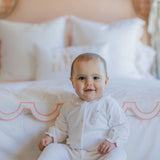 BABY TEDDY BEAR COTTON KNIT FOOTIE - Lenora