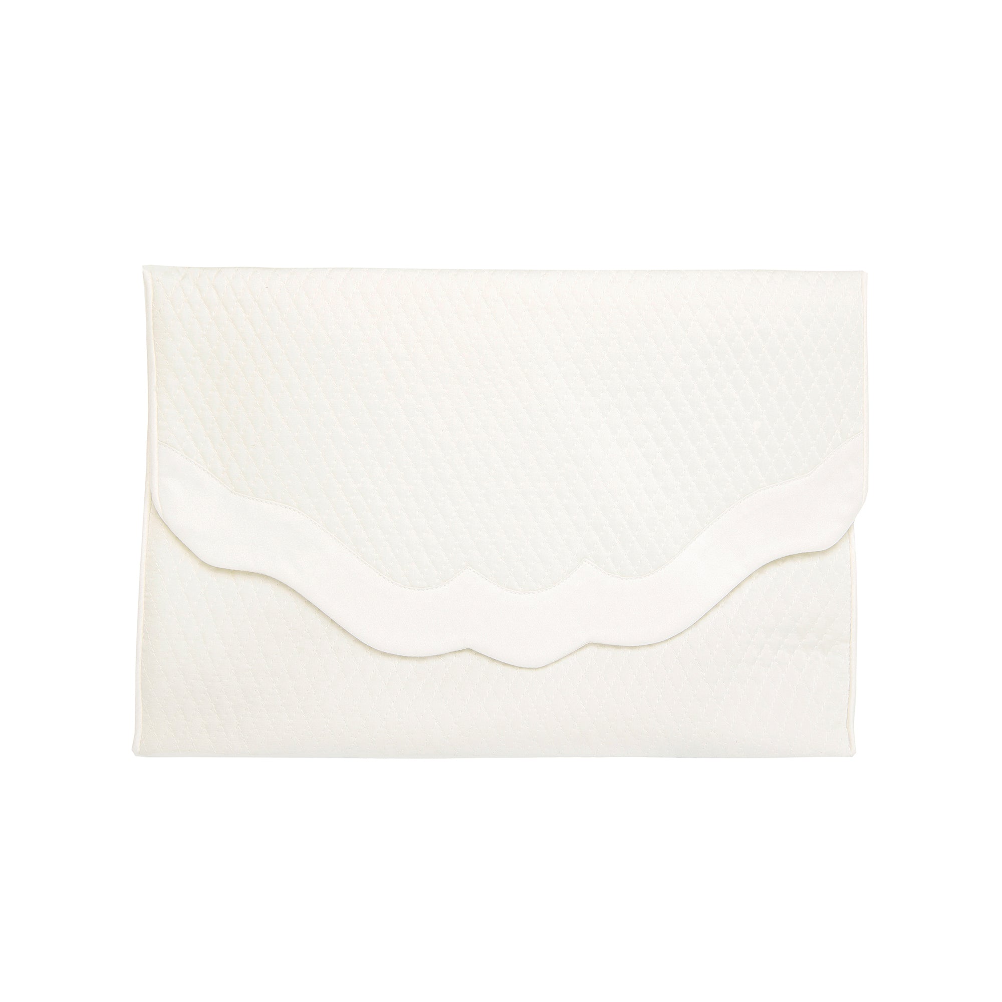 Quilted satin lingerie envelope by Lenora
