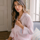 CLASSIC COTTON STRIPED CAPRI PAJAMAS