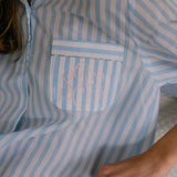 CLASSIC COTTON STRIPED NIGHTSHIRT
