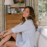 CLASSIC COTTON STRIPED NIGHTSHIRT