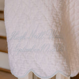 BABY HAND QUILTED SATIN BLANKET