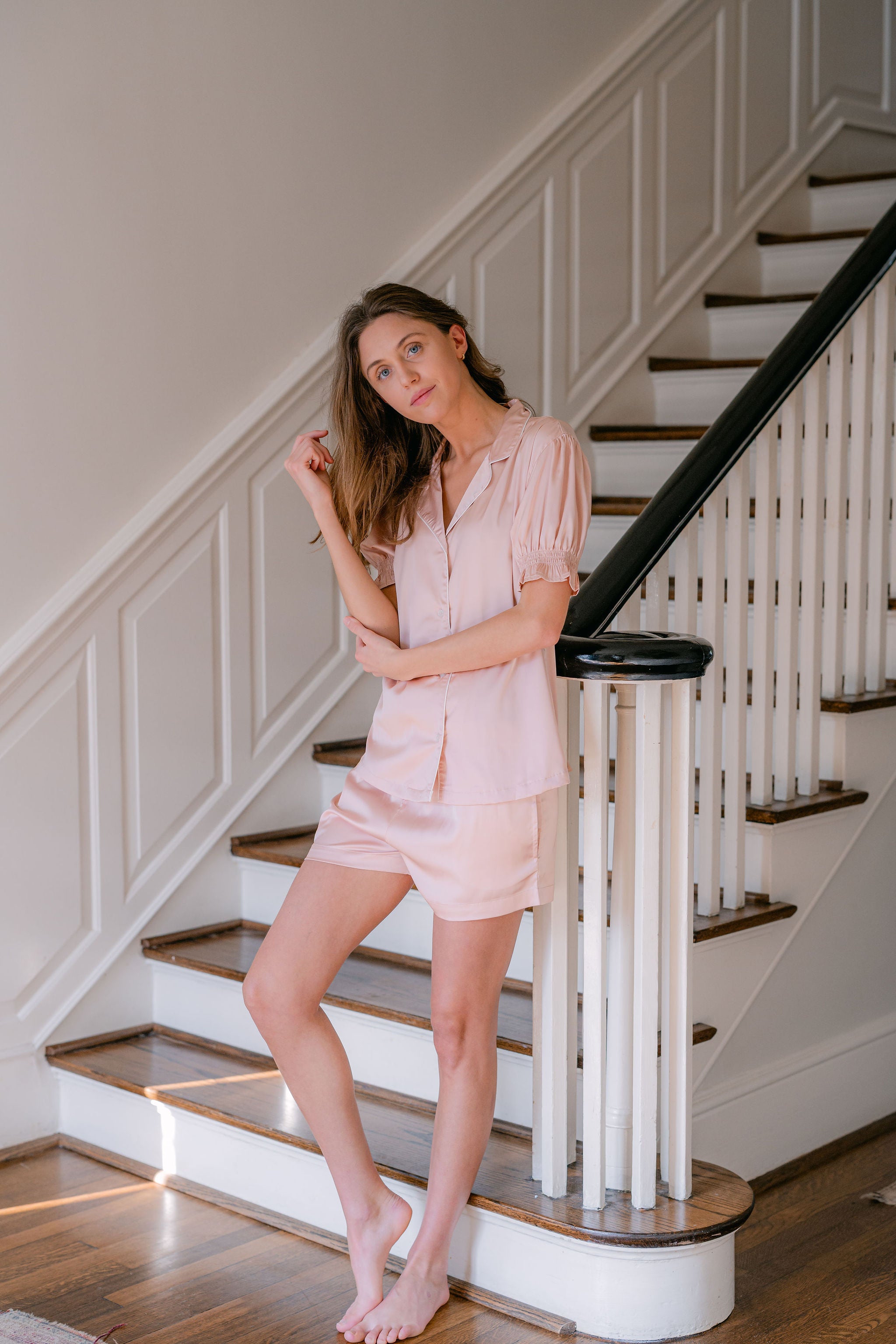 CLASSIC CHLOE SATIN SHORT PAJAMAS - Lenora