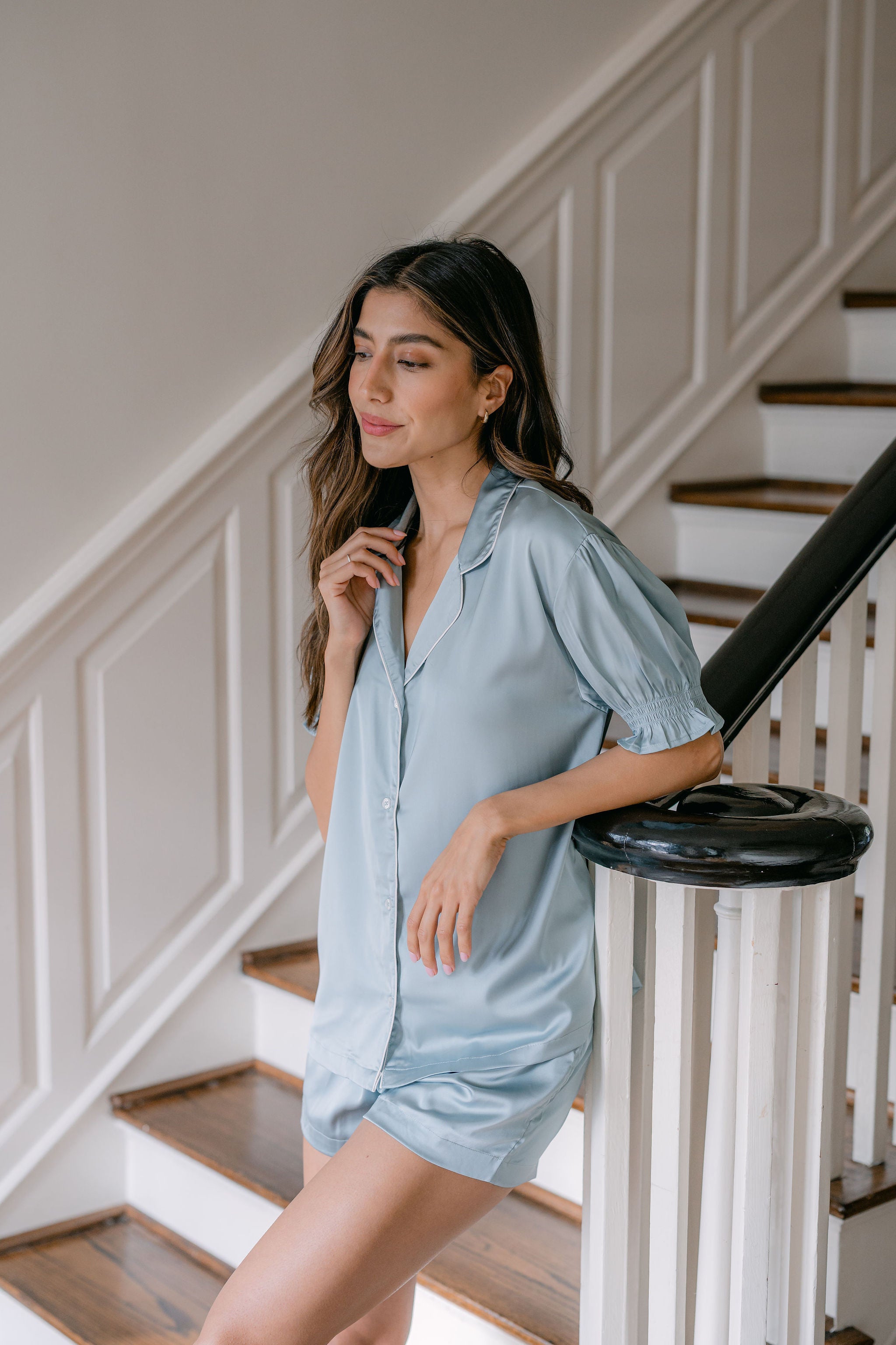 CLASSIC CHLOE SATIN SHORT PAJAMAS - Lenora