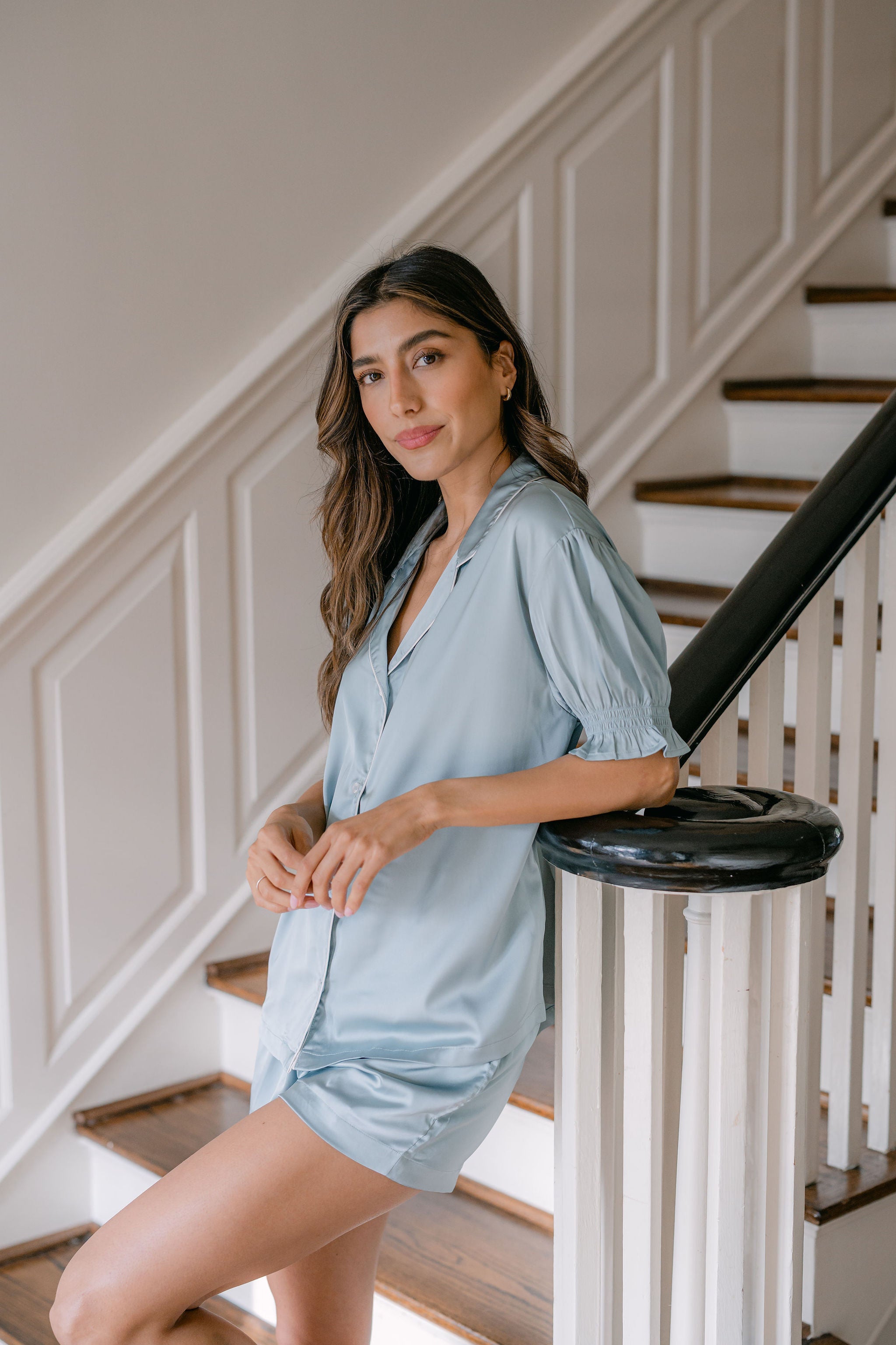 CLASSIC CHLOE SATIN SHORT PAJAMAS - Lenora