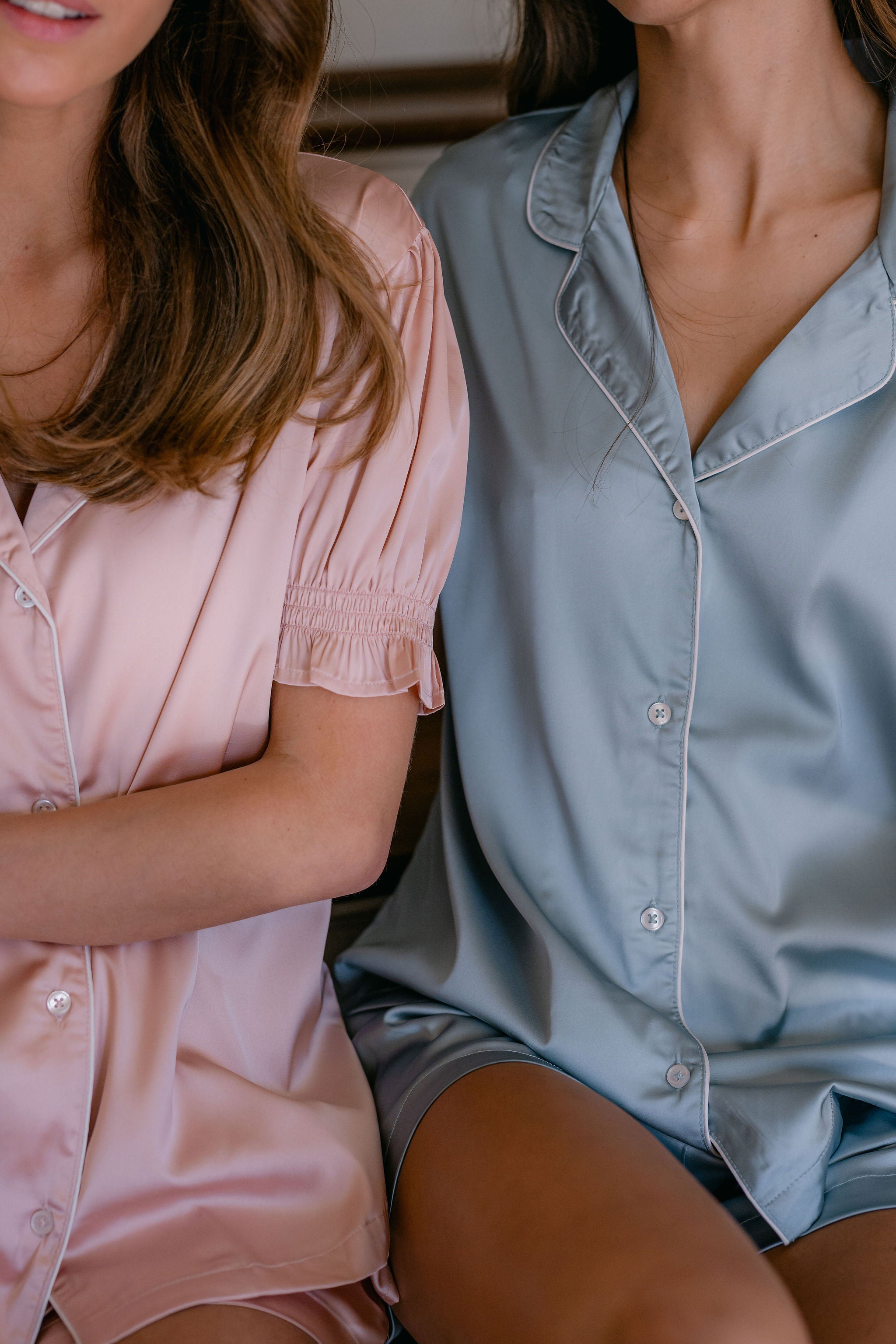 CLASSIC CHLOE SATIN SHORT PAJAMAS - Lenora