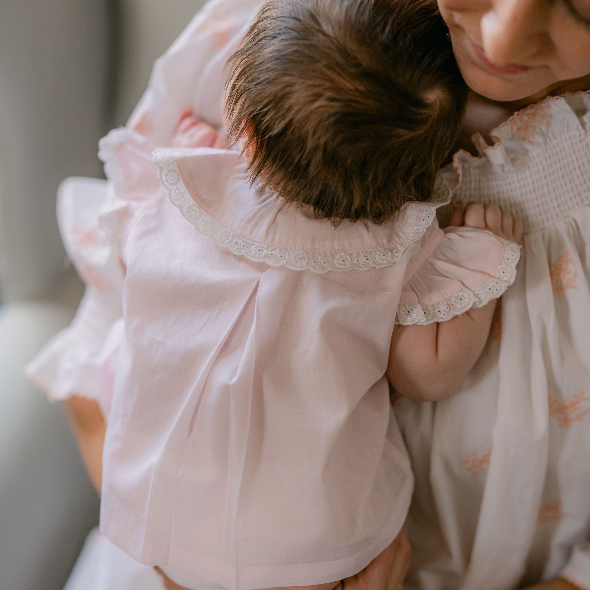BABY ANN FLUTTER SLEEVE DIAPER SET - Lenora