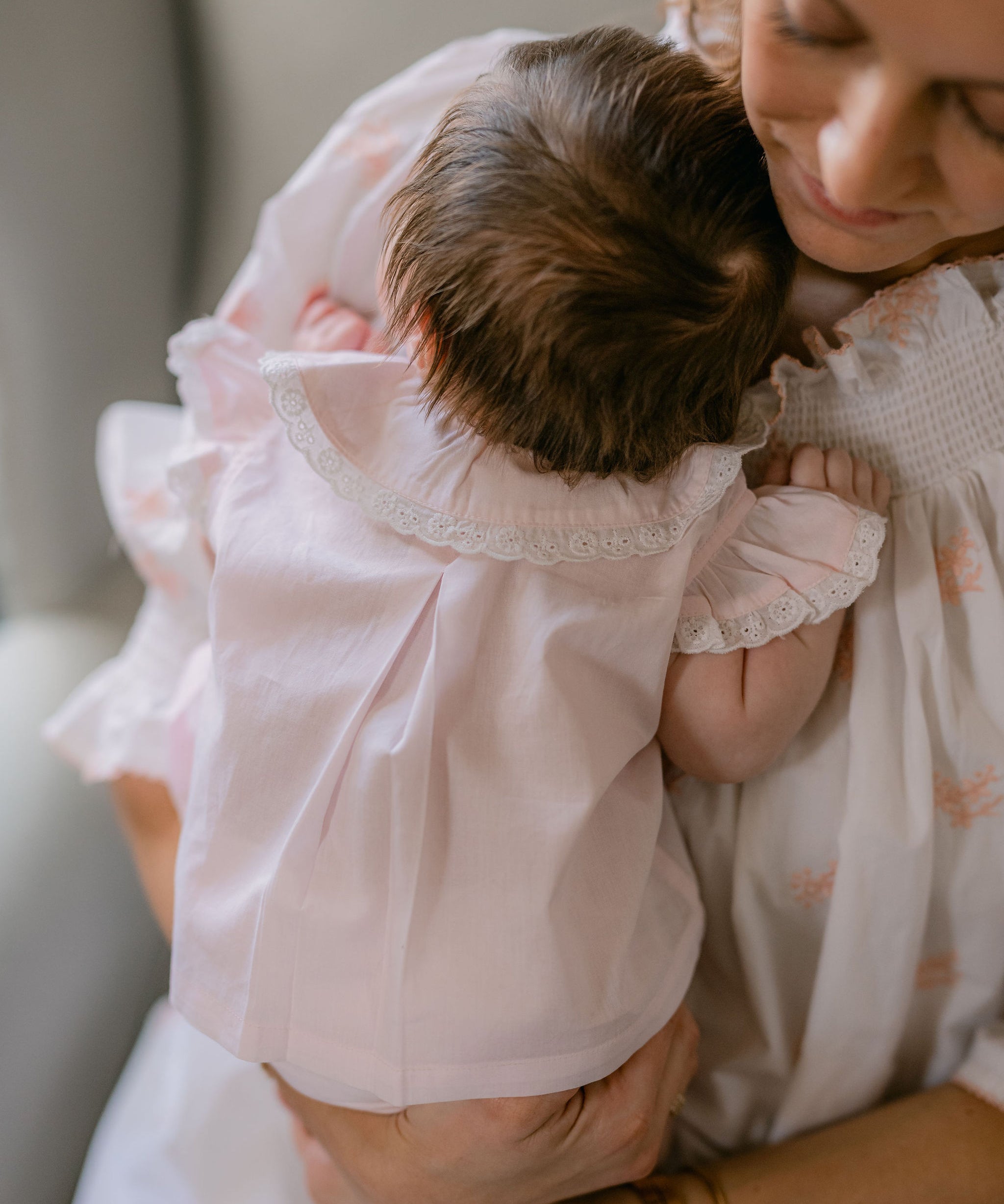 BABY ANN FLUTTER SLEEVE DIAPER SET - Lenora