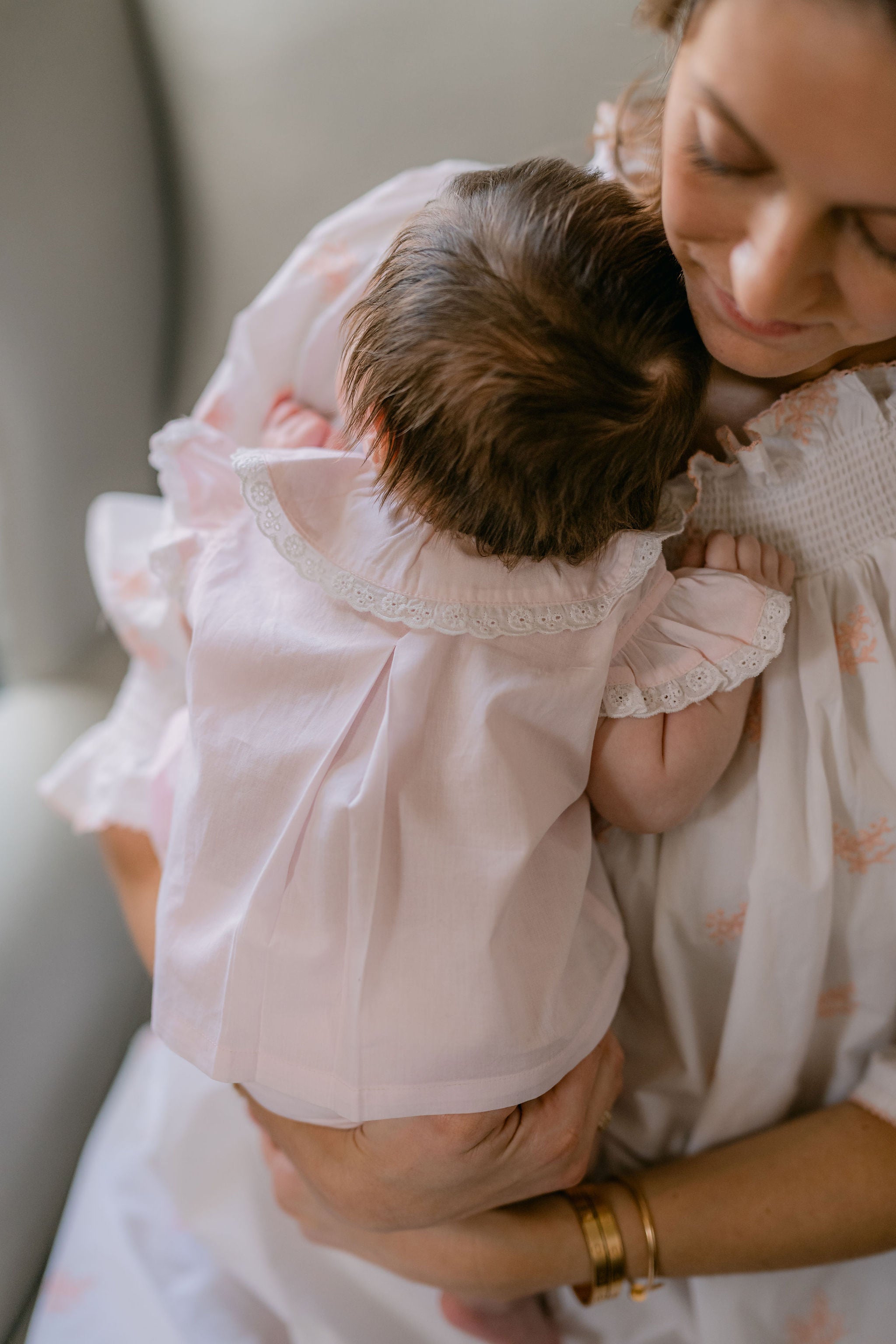 BABY ANN FLUTTER SLEEVE DIAPER SET - Lenora