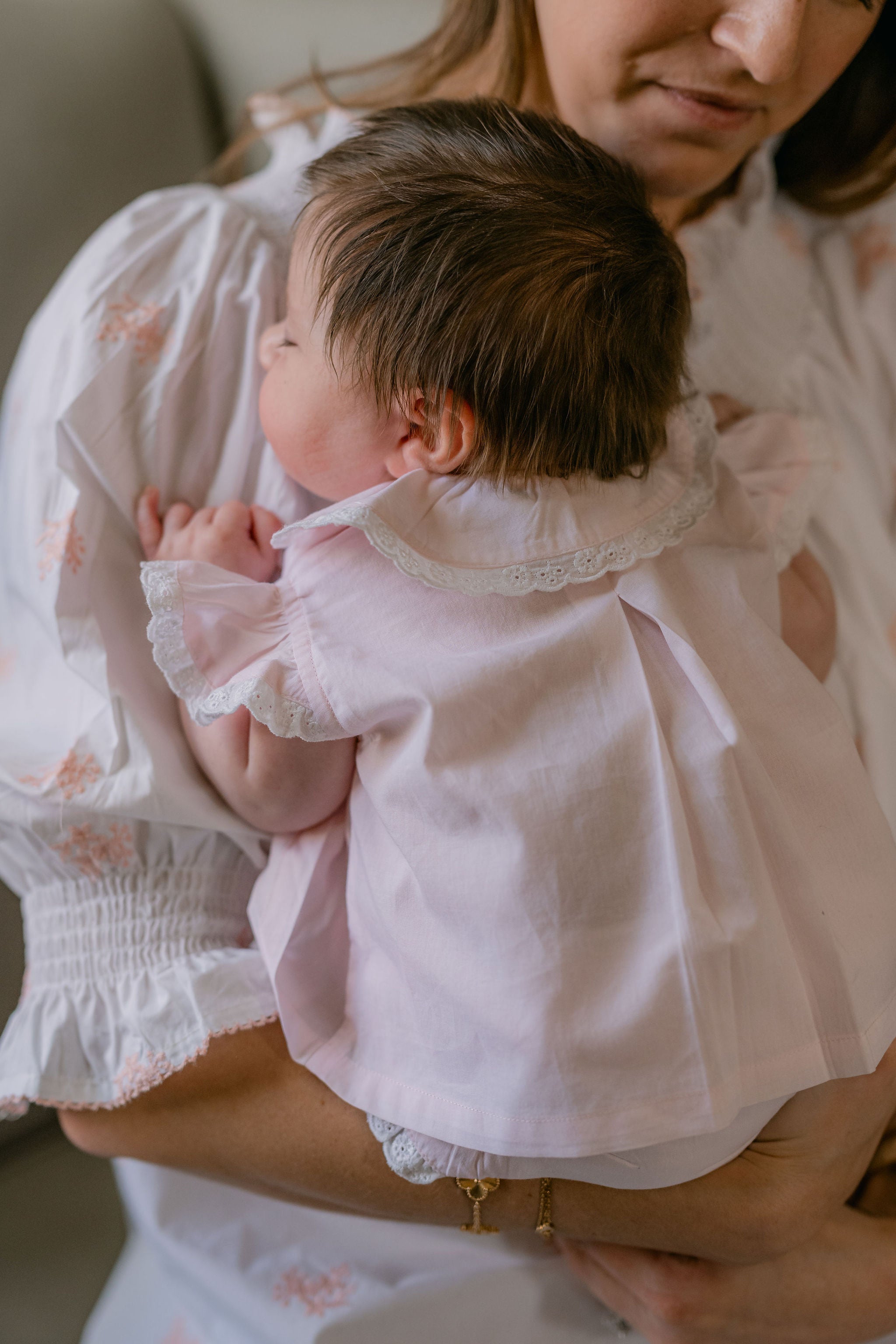 BABY ANN FLUTTER SLEEVE DIAPER SET - Lenora