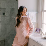 POP OVER CHLOE SATIN NIGHTSHIRT - Lenora