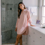 POP OVER CHLOE SATIN NIGHTSHIRT - Lenora