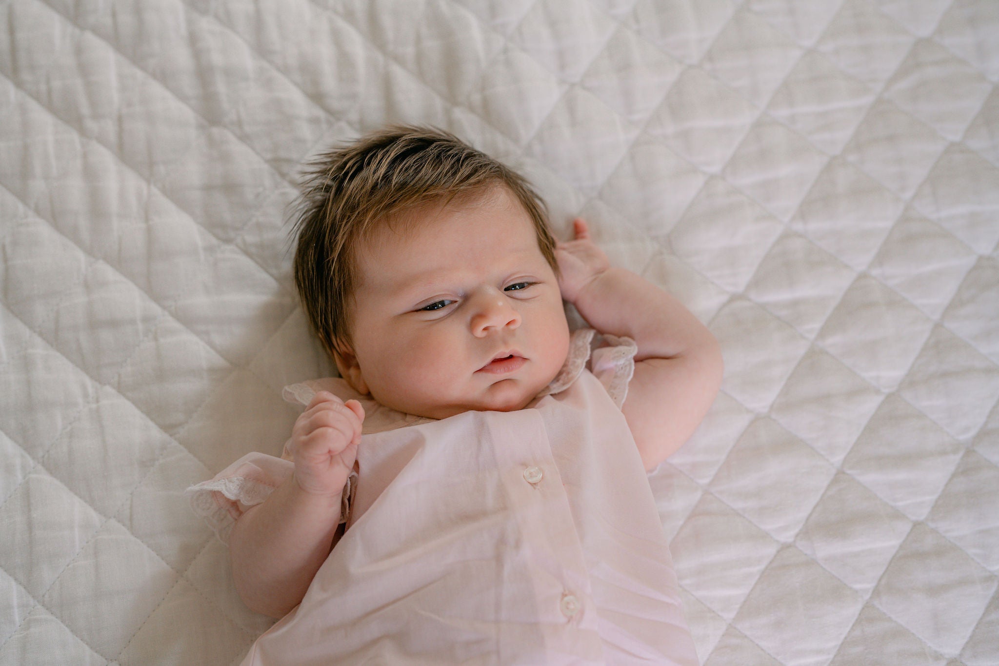 BABY ANN FLUTTER SLEEVE DIAPER SET - Lenora