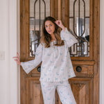 LUCY RUFFLE LONG PAJAMAS - Lenora