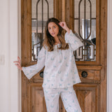 LUCY RUFFLE LONG PAJAMAS - Lenora