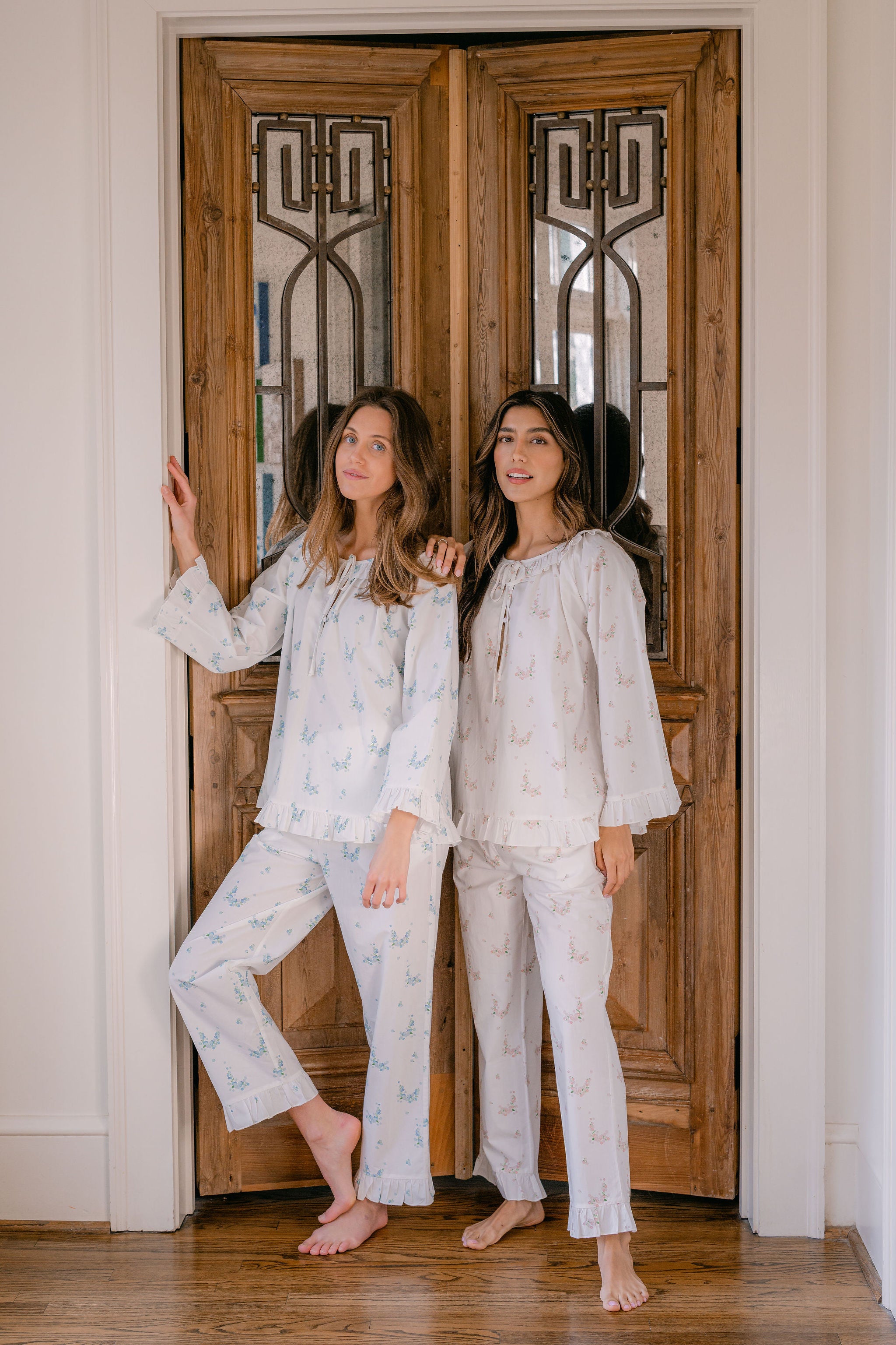 LUCY RUFFLE LONG PAJAMAS - Lenora