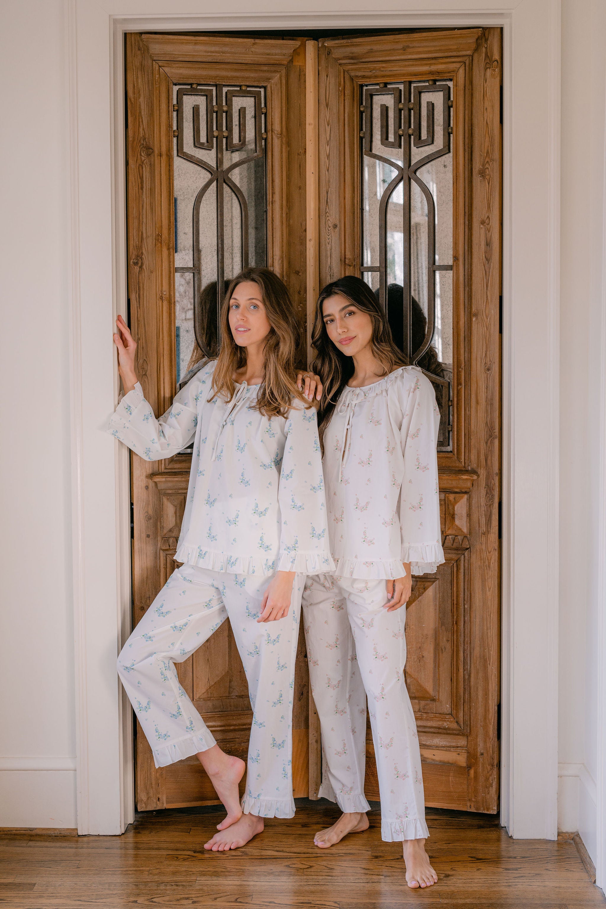 LUCY RUFFLE LONG PAJAMAS - Lenora