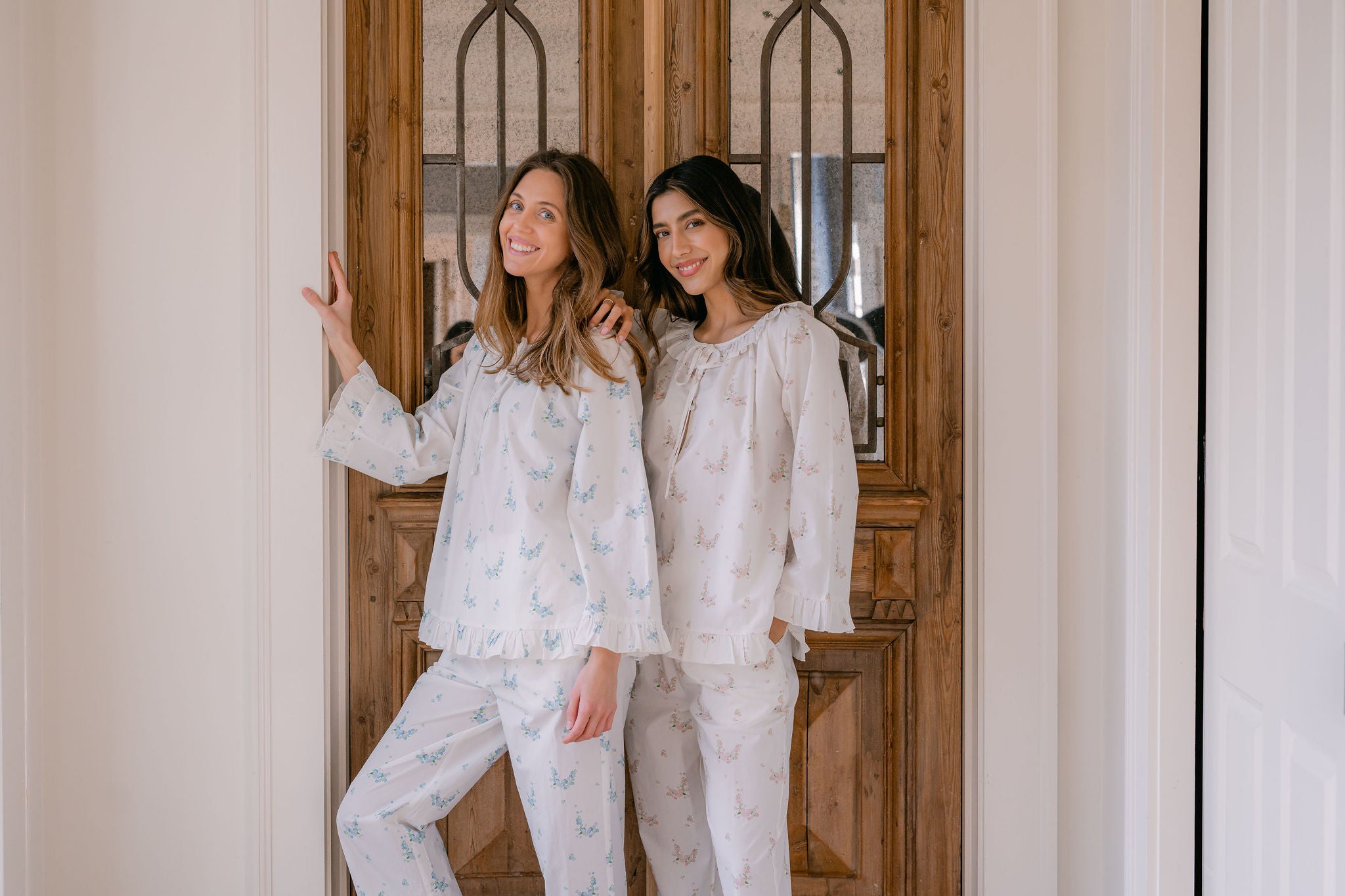 LUCY RUFFLE LONG PAJAMAS - Lenora
