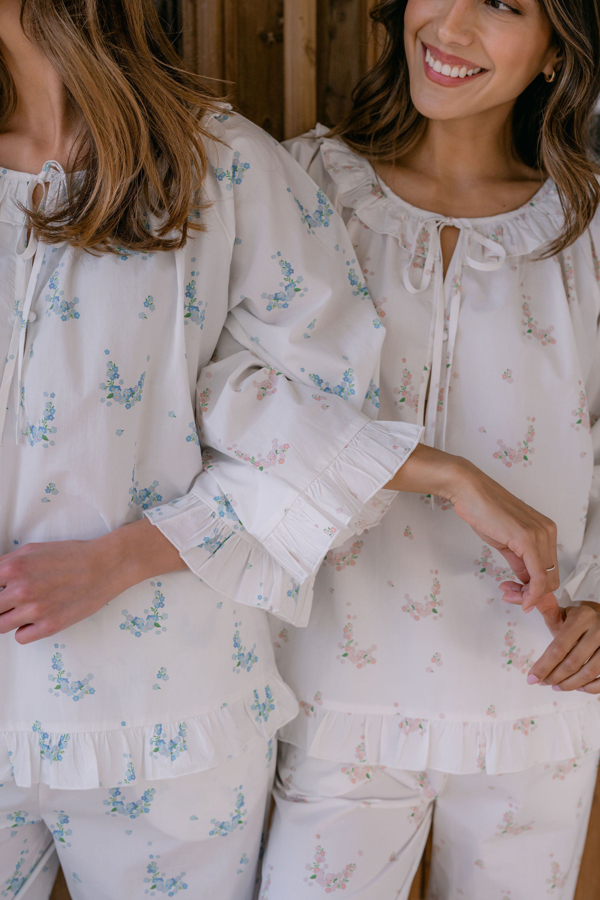 LUCY RUFFLE LONG PAJAMAS - Lenora