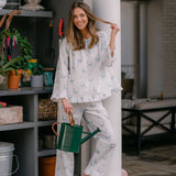 LUCY RUFFLE LONG PAJAMAS - Lenora