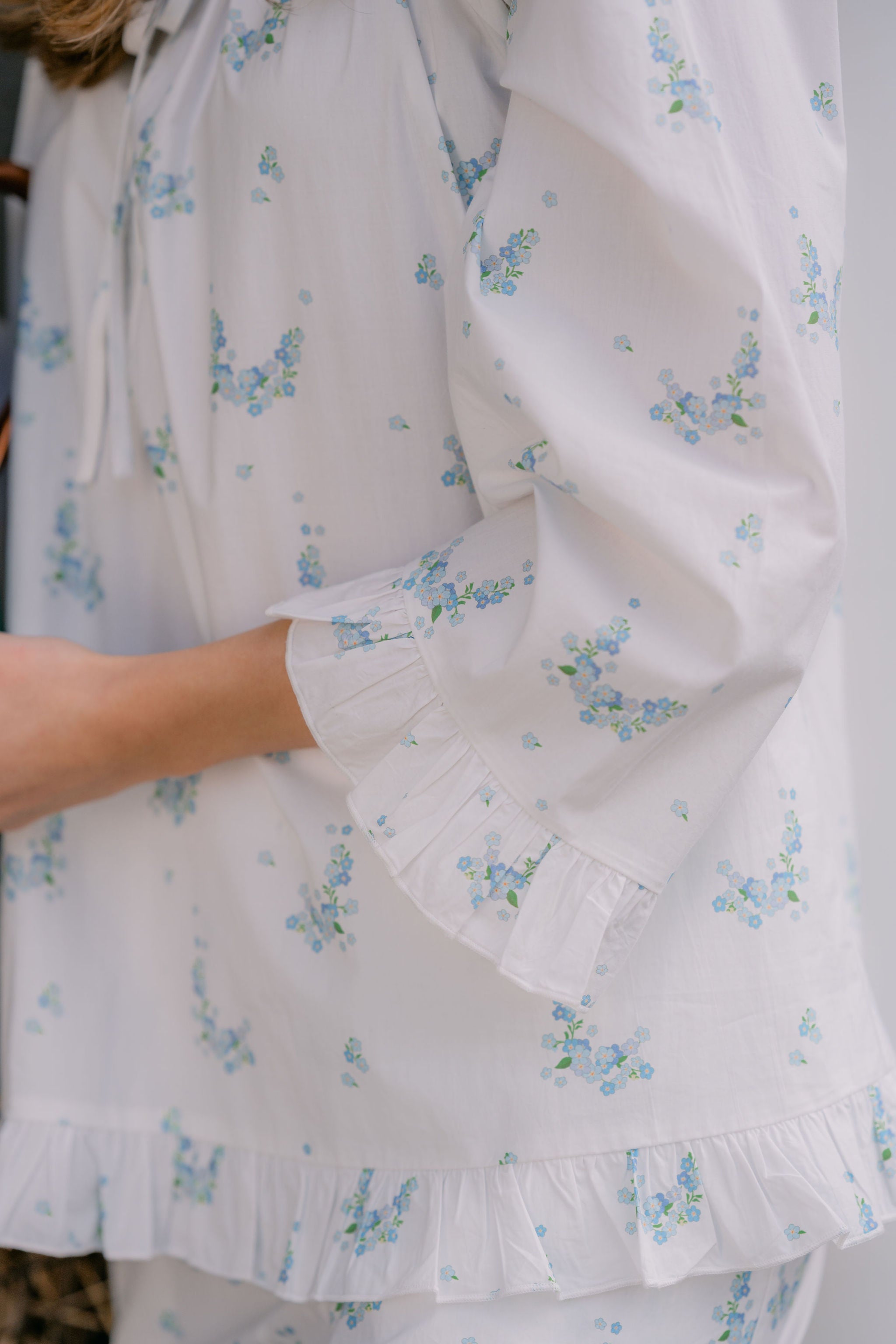 LUCY RUFFLE LONG PAJAMAS - Lenora