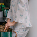 LUCY RUFFLE LONG PAJAMAS - Lenora