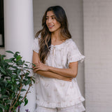 LUCY RUFFLE SHORT PAJAMAS - Lenora