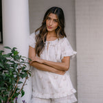 LUCY RUFFLE SHORT PAJAMAS - Lenora