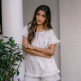 LUCY RUFFLE SHORT PAJAMAS - Lenora